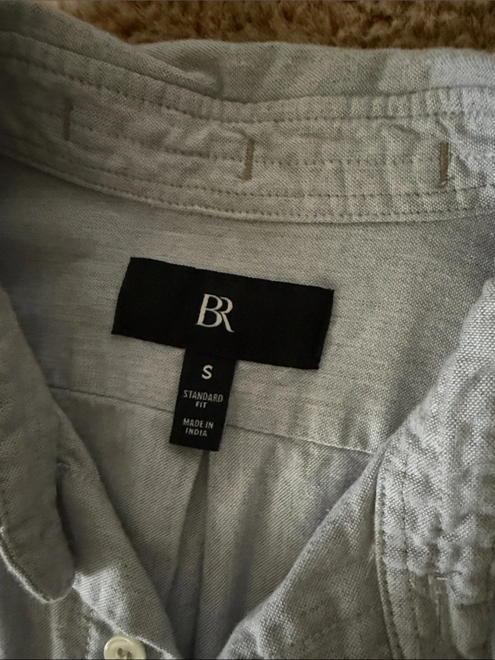 Banana Republic Light grayMen’s Button-Down Shirt